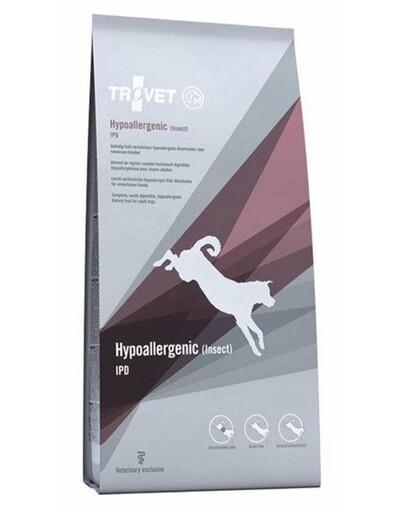 TROVET Hypoallergenic Insect IPD granule pro dospělé psy 3 kg