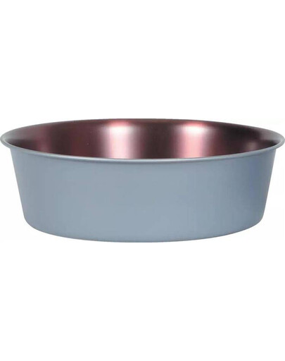 ZOLUX miska protiskluzová inox MĚDĚNÁ 600 ml, ocelově šedá/měděná