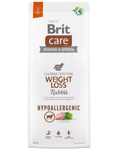 Brit care dog hypoallergenic weight loss granule pro dospělé psy s nadváhou 12 kg