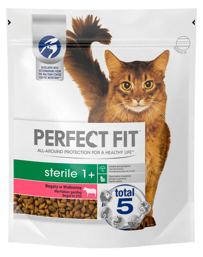 Perfect Fit ( Sterilní 1+ ) granule s hovězím masem pro kočky po sterilizaci 750 g