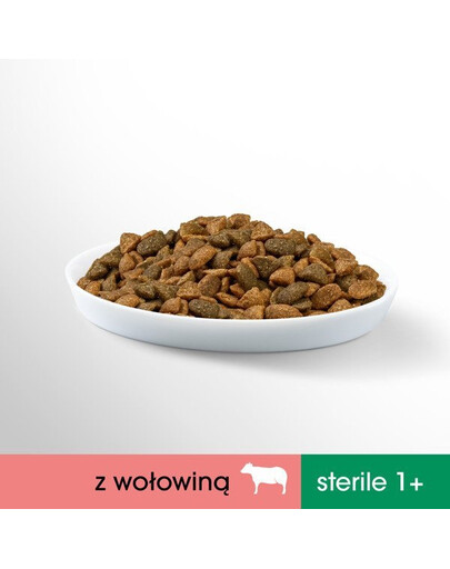 Perfect Fit ( Sterilní 1+ ) granule s hovězím masem pro kočky po sterilizaci 750 g