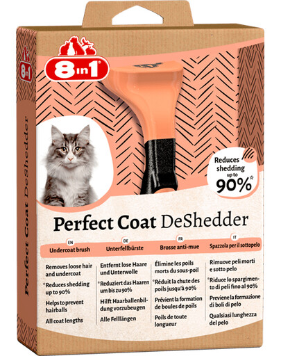 Hřeben 8v1 Perfect CoatDeShedder CatDeShedding pro kočky