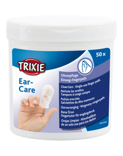 Trixie Ear Care čisté uši - polštářky na prsty, 50 ks