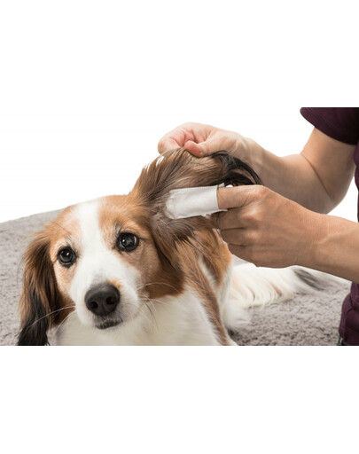 Trixie Ear Care čisté uši - polštářky na prsty, 50 ks