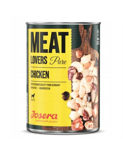 Josera Meat Lovers Pure Chicken 400 g - konzerva pro dospělé psy
