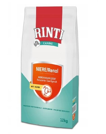 RINTI Niere/Renal Chicken granule pro psy s kuřecím masem 12 kg