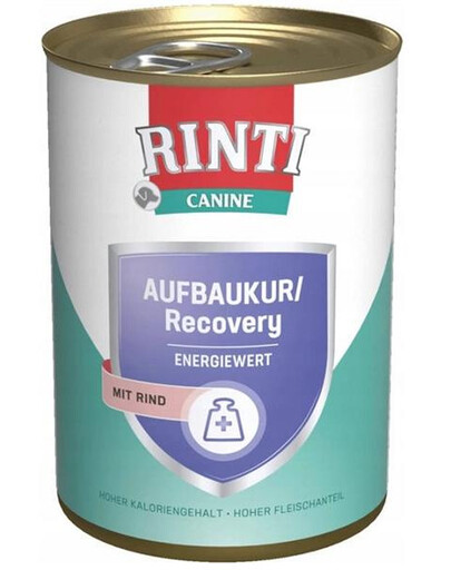 RINTI Canine Recovery konzerva pro psy s hovězím masem 400 g