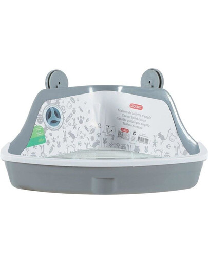 ZOLUX malé rohové WC 320x230x145 mm barva šedá