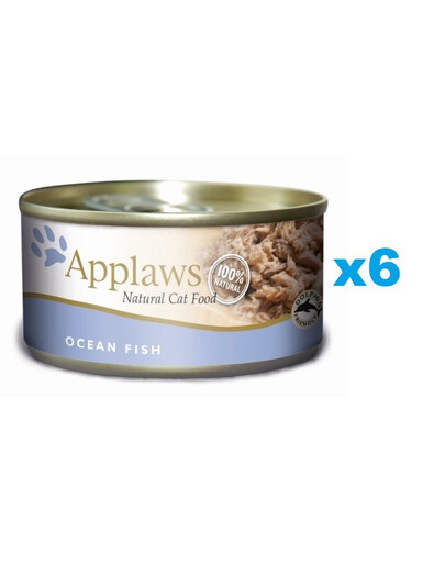 APPLAWS Cat Adult Ocean Fish in Broth mořské ryby ve vývaru 6x156g