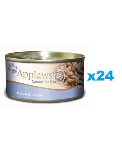 APPLAWS Cat Adult Ocean Fish in Broth mořské ryby ve vývaru 24x156 g