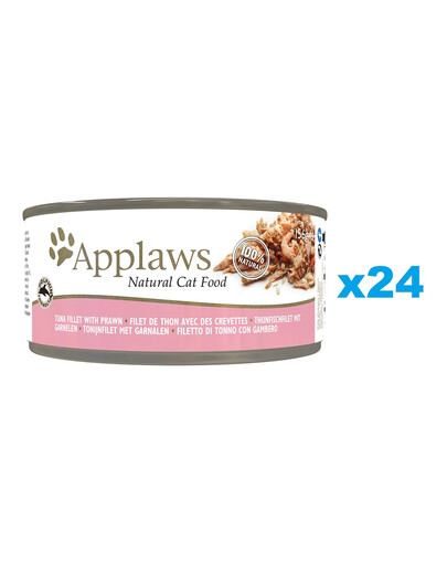 APPLAWS Cat Adult Tuna with Prawn in Broth tuňák a krevety ve vývaru 24x156g