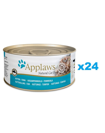 APPLAWS Cat Kitten Tuna in Broth s tuňákem ve vývaru pro koťata 24x70 g