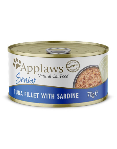 APPLAWS Cat Senior Tuna Fillet with Sardine tuňák se sardinkou pro starší kočky 70 g