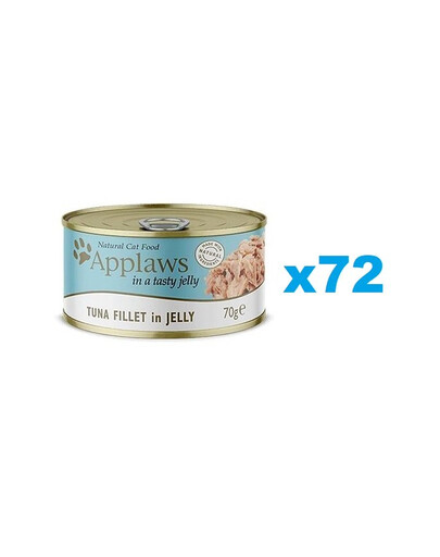 APPLAWS Cat Adult Tuna Fillet in Jelly tuňák v želé 72x70g