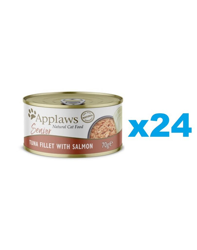 APPLAWS Cat Senior Tuna with Salmon in Jelly tuňák s lososem v želé pro seniory 24x70g