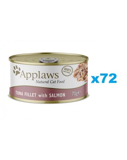 APPLAWS Cat Adult Tuna with Salmon in Broth tuňák s lososem ve vývaru 72x70g