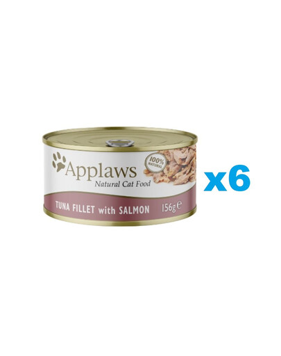 APPLAWS Cat Adult Tuna with Salmon in Broth tuňák s lososem ve vývaru 6x156g