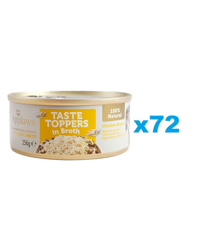 APPLAWS Taste Toppers Kuřecí prsa ve vývaru 72x156g