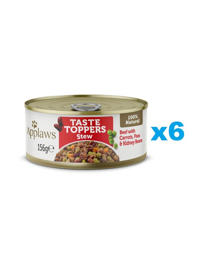 APPLAWS Taste Toppers Guláš s hovězím masem, mrkví a hráškem 6x156g