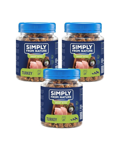 SIMPLY FROM NATURE Krůtí tréninkové pamlsky  3x130 g