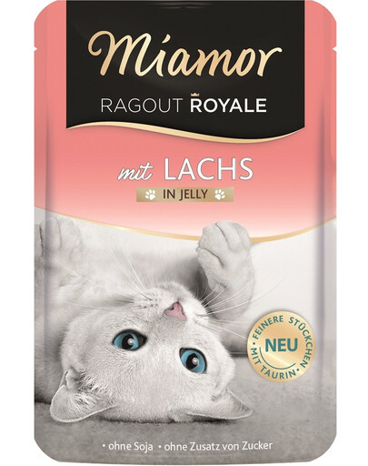 MIAMOR Ragout Royale in Jelly Salmon lososová kapsička pro kočky 100g