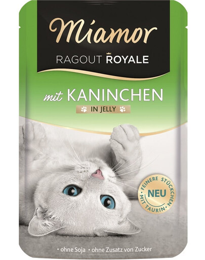 MIAMOR Ragout Royale in Jelly Rabbit králičí kapsička pro kočky 100g