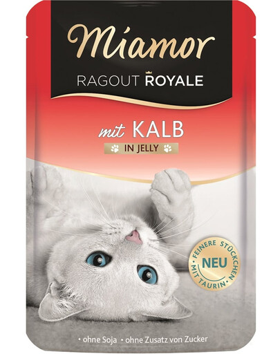 MIAMOR Ragout Royale in Jelly Veal kapsička v telecím želé pro kočky 100g