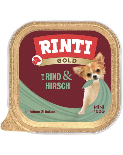 RINTI Gold Venison&Beef Mini zvěřina a hovězí maso 100 g