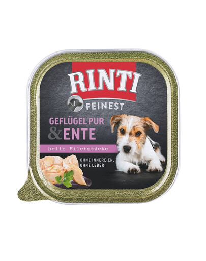 RINTI Feinest Poultry Pure&Duck drůbeží maso s kachnou 150 g
