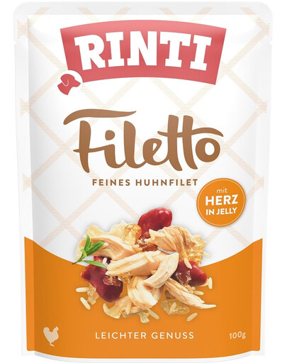 RINTI Filetto in Jelly Chicken&Poultry kuřecí a drůbeží srdce v želé 100 g