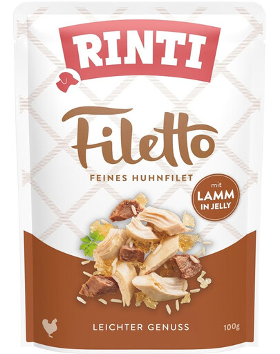RINTI Filetto in Jelly Chicken&Lamb 100 g kapsička pro psy