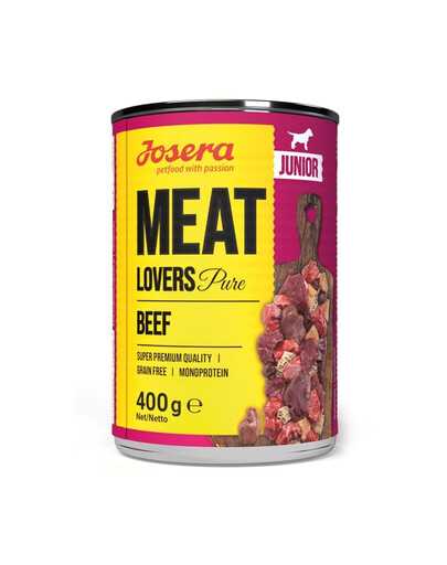 JOSERA Meat Lovers Junior Pure Hovězí maso pro štěňata 400g