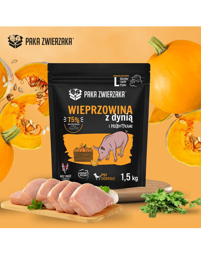 PAKA ZWIERZAKA Seventh Heaven Suché krmivo Vepřové s dýní L 1,5 kg