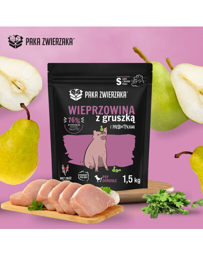 PAKA ZWIERZAKA Seventh Heaven Suché krmivo Vepřové s hruškou S 1,5 kg