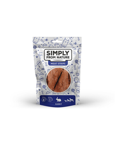 SIMPLY FROM NATURE  Králičí stripsy pro psy 80 g