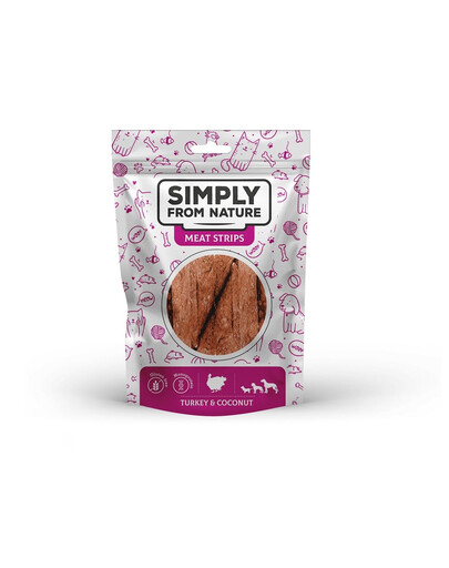 SIMPLY FROM NATURE Meat Strips pamlsky s králíkem, koňským masem a krůtou 3x80 g