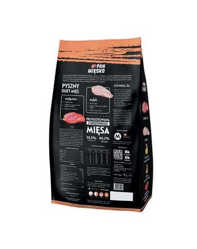 PAN MIĘSKO Telecí s krůtou XL 3 kg