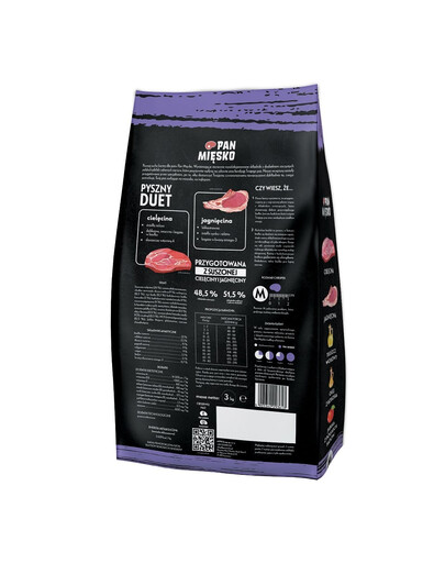 PAN MIĘSKO Telecí s jehněčím pro psy seniory M 3 kg