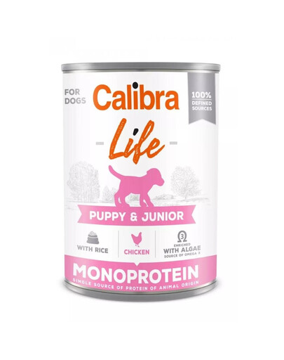 CALIBRA Dog Life Puppy&Junior Chicken with Rice 400 g