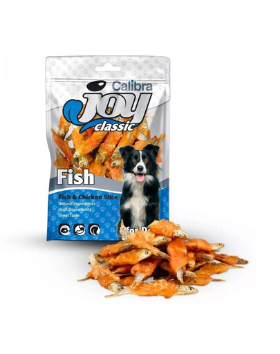 CALIBRA Dog Joy Classic Fish & Chicken Slice 80 g