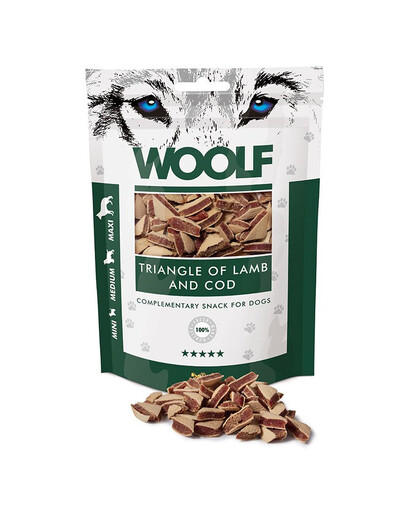 WOOLF Lamb And Cod Triangle 100g