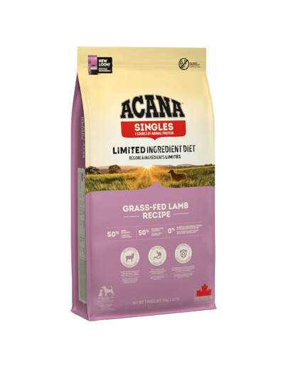 Acana Grass - Fed Lamb bezobilné granule pro psy, 17 kg balení