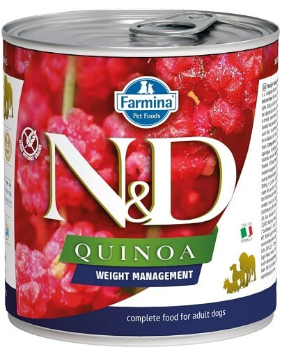 FARMINA N&D Quinoa Dog Weight Management 285 g jehněčí pro psy s nadváhou
