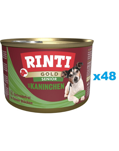 RINTI Gold Senior Rabbit Mini 48x185 g