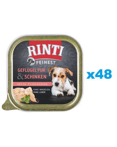 RINTI Feinest Poultry Pure&Ham 48x150 g