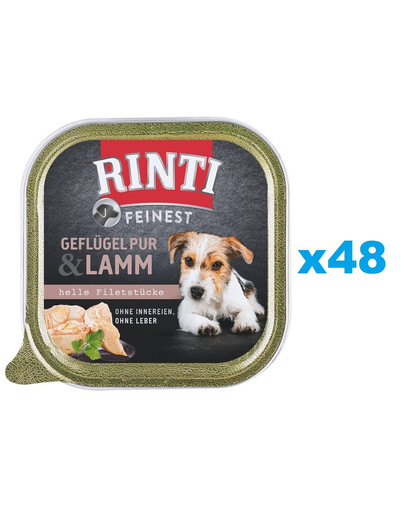 RINTI Feinest Poultry Pure&Lamb  48x150 g