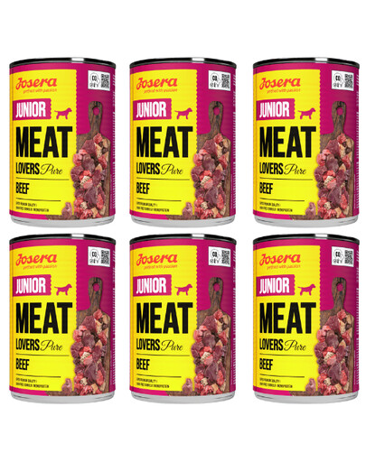 JOSERA Meat Lovers Junior Pure Hovězí maso pro štěňata 6x400 g