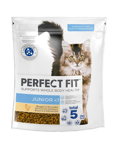 PERFECT FIT (Junior) 750 g Bohaté na kuře - suché krmivo pro koťata