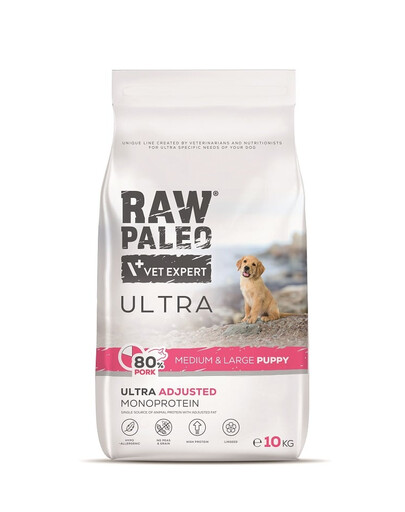 RAW PALEO Ultra Pork Medium&Large Puppy 10kg pro štěňata středních a velkých plemen vepřové