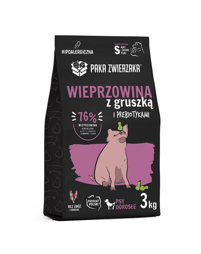 PAKA ZWIERZAKA Seventh Heaven Suché krmivo Vepřové s hruškou S 3 kg